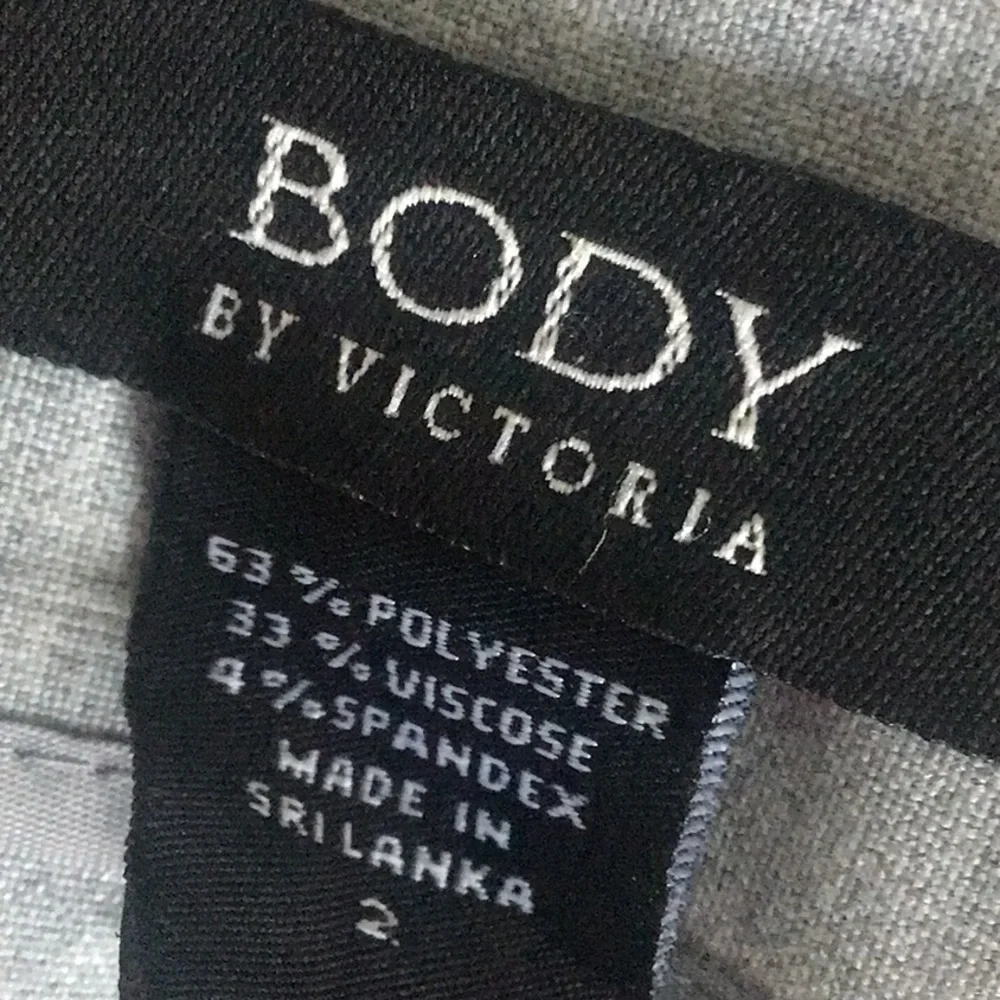 Vintage pencil back slits skirt heather grey 2 Victorias secret